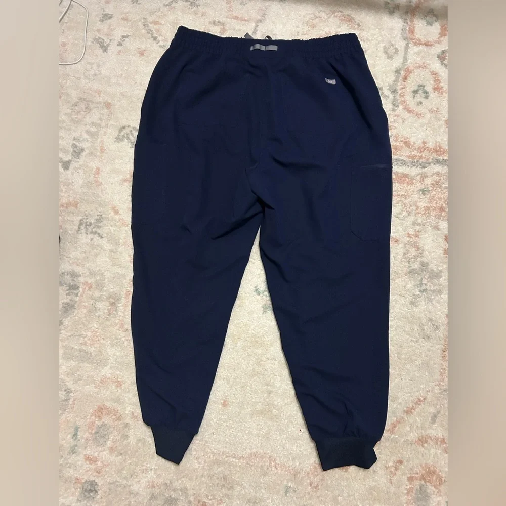 Womens FIGS navy blue high waisted Uman jogger scrub pants size 3XL - Picture 4 of 6